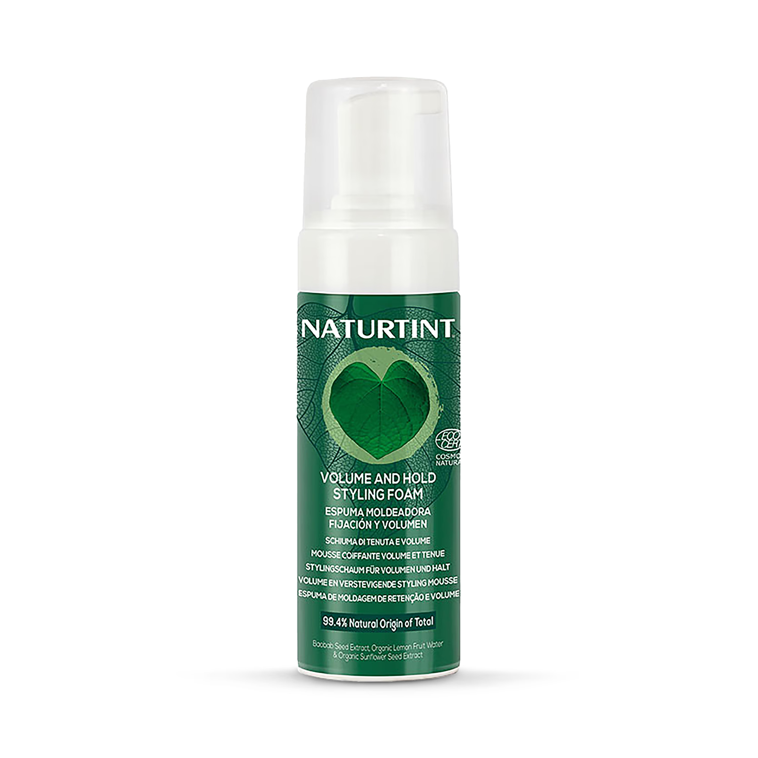 Natural Volumising Hair Styling Foam 125ml