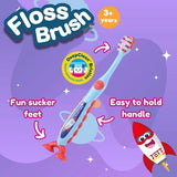 Brush Baby Rocket FlossBrush Double Pack 3-6 Years - British product