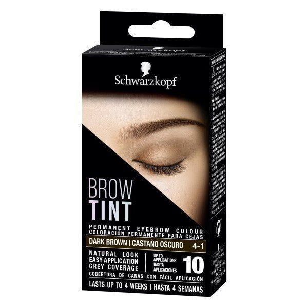 Schwarzkopf Brow Tint Dark Brown Permanent Eyebrow Tint GOODS Superdrug   