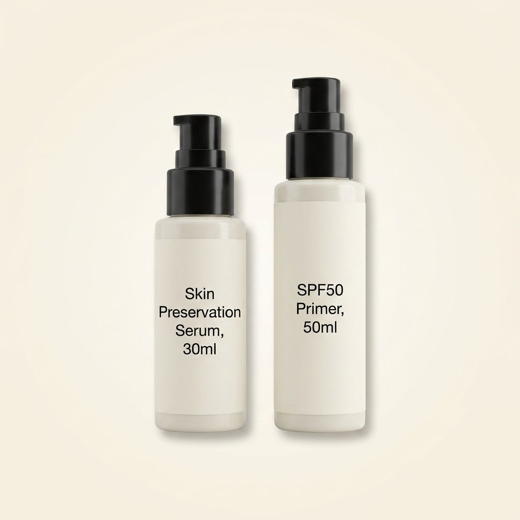 No7 Prime Forever skincare duo primer and serum, imported from the UK