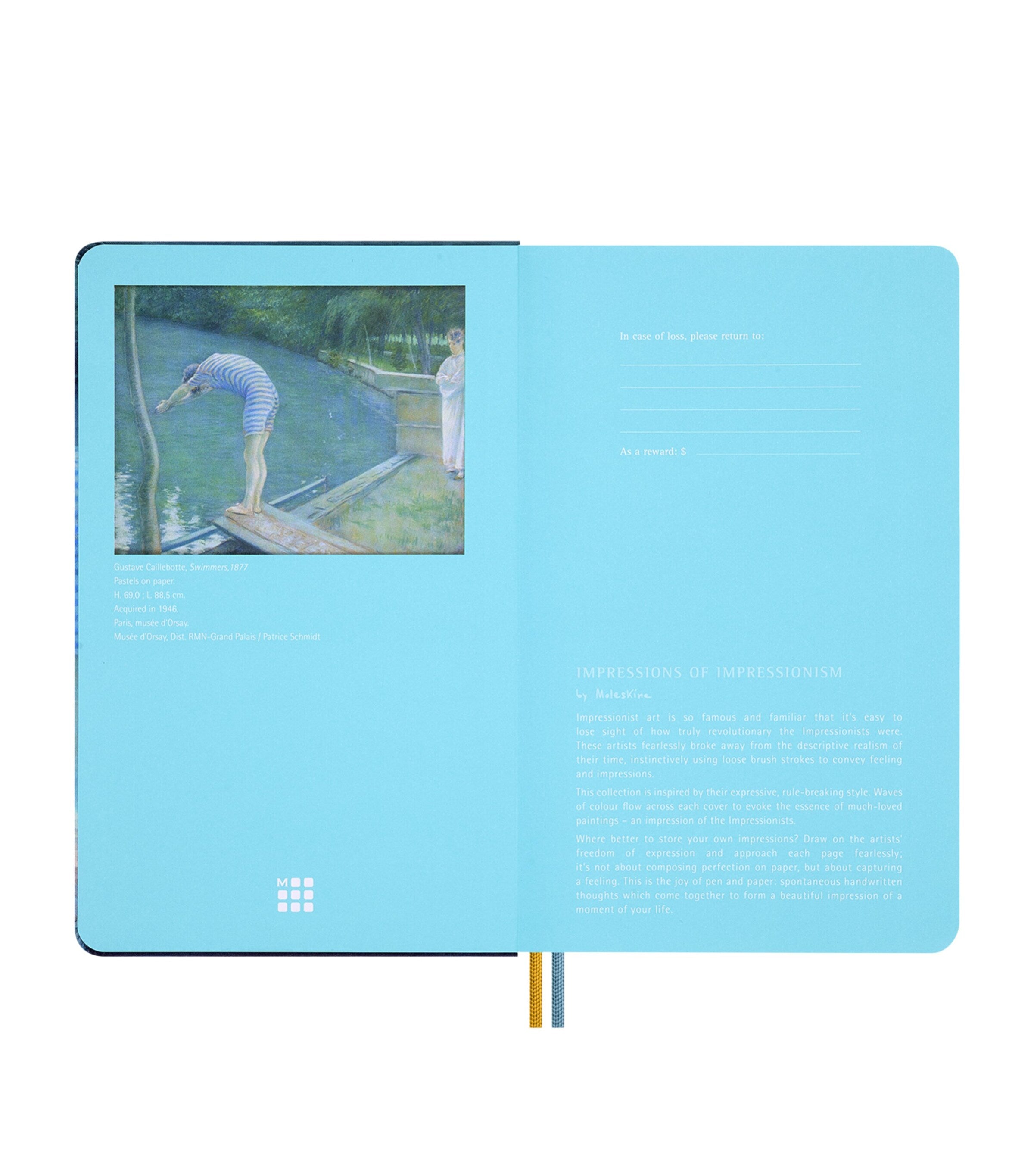 Moleskine Impressions of Impressionism notebook and pen set, imported from the UK