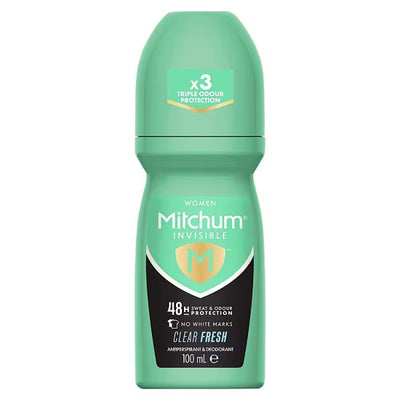 Superdrug Mitchum Invisible Clear Fresh Women's Roll On 100ml- Buy online at McGrocer