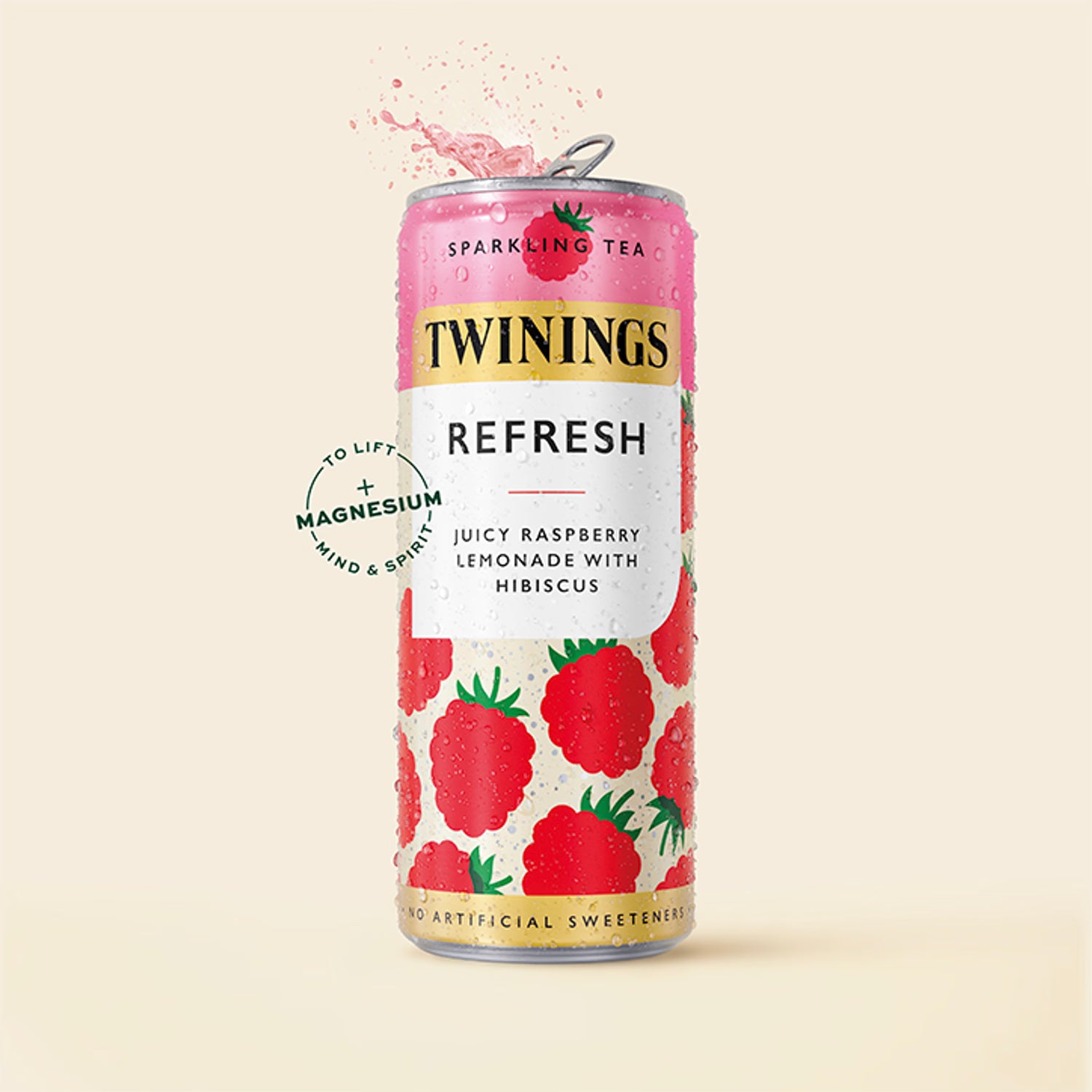Twinings Raspberry Lemon sparkling tea 4x250ml - British product