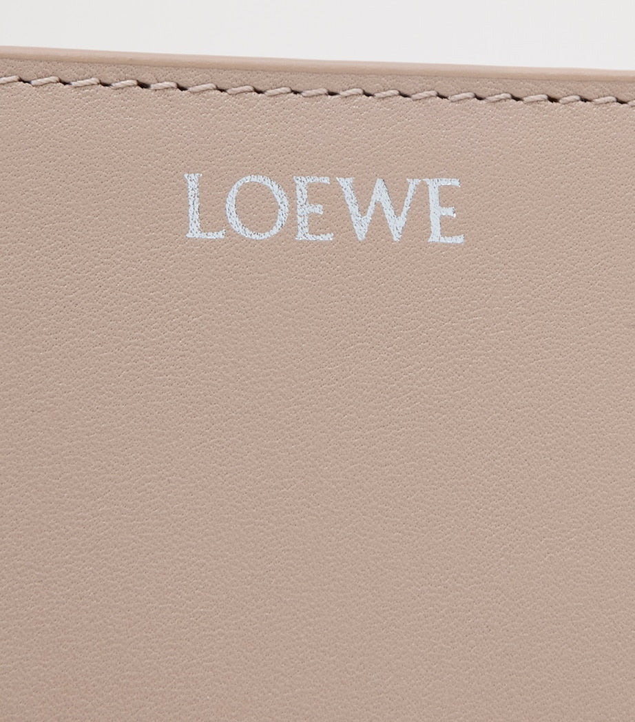 LOEWE Knot Wallet compact calfskin leather two-tone (British brand)