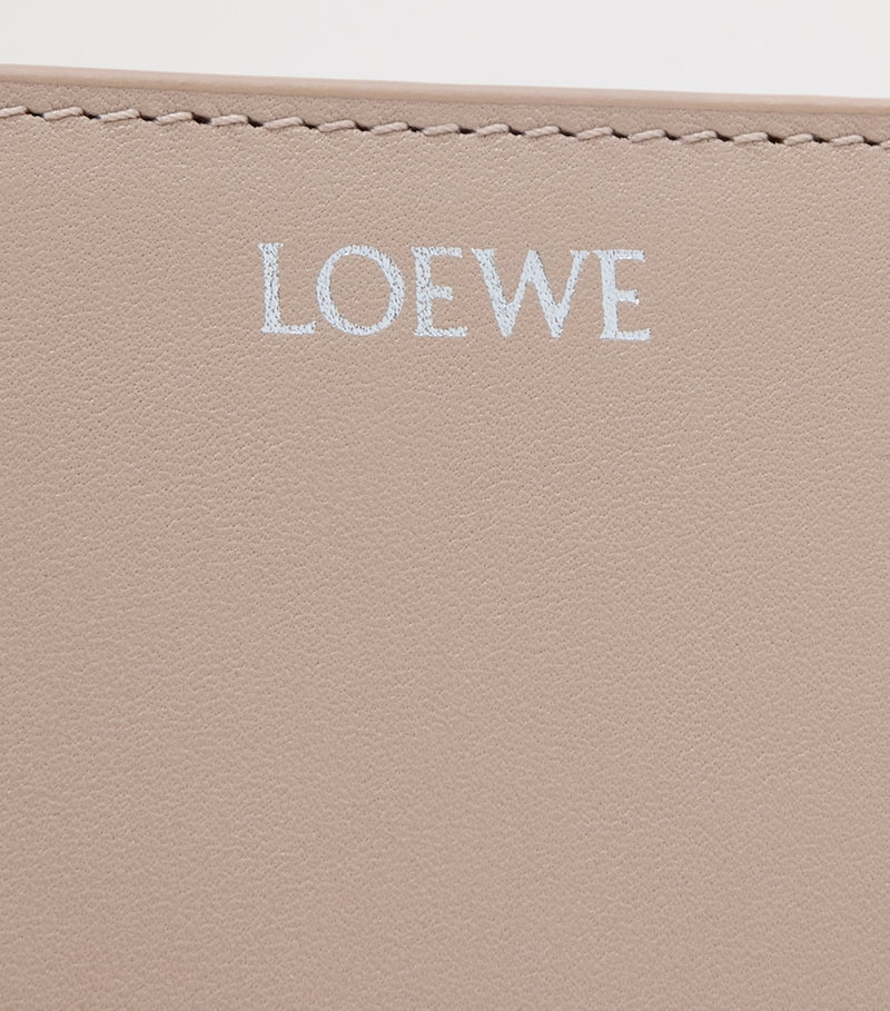 LOEWE Knot Wallet compact calfskin leather two-tone (British brand)