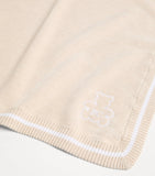 Brunello Cucinelli kids cotton embroidered Bernie blanket 80cm x 80cm (British brand)