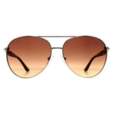 Guess gold gradient aviator sunglasses for women, UK version