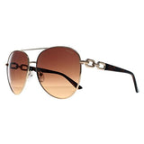Guess gold gradient aviator sunglasses for women, UK version