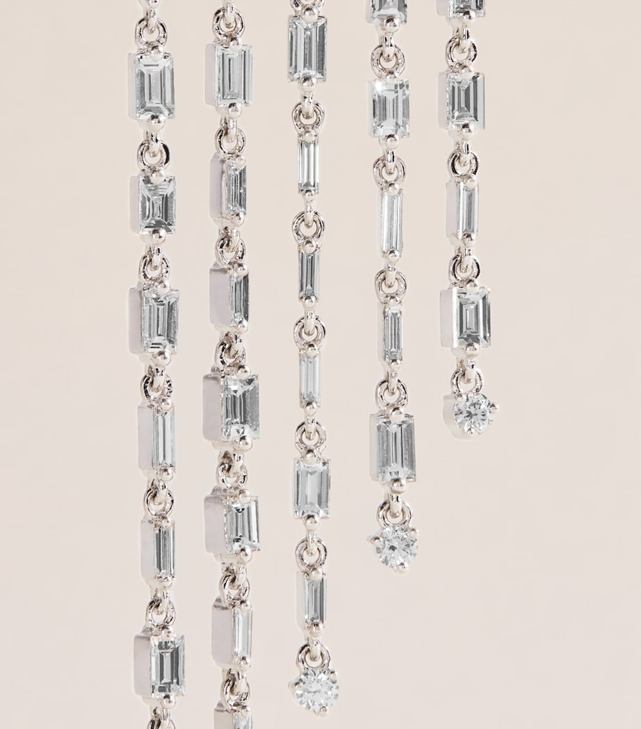 Suzanne Kalan Angel Drop earrings white gold diamonds - British product