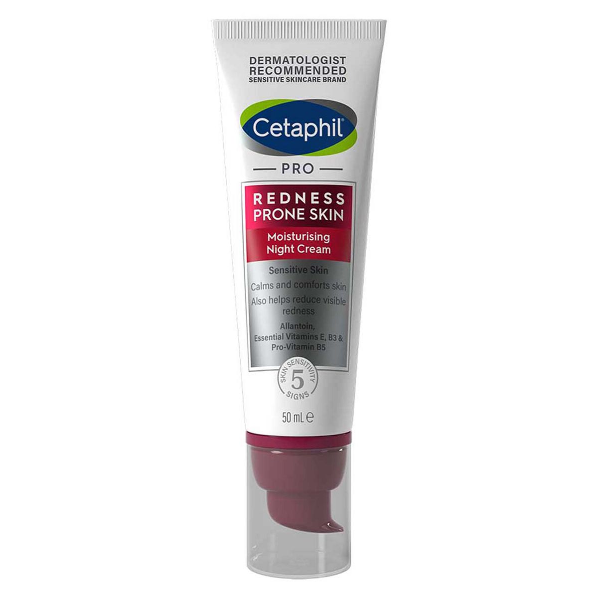 Cetaphil PRO Redness Prone Skin Moisturising Night Cream, 24 Hour Moisturisation 50ml GOODS Boots   