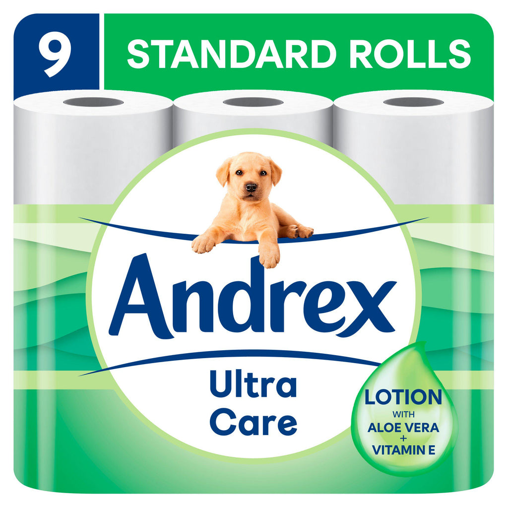 Andrex Ultra Care Aloe Toilet Roll x9