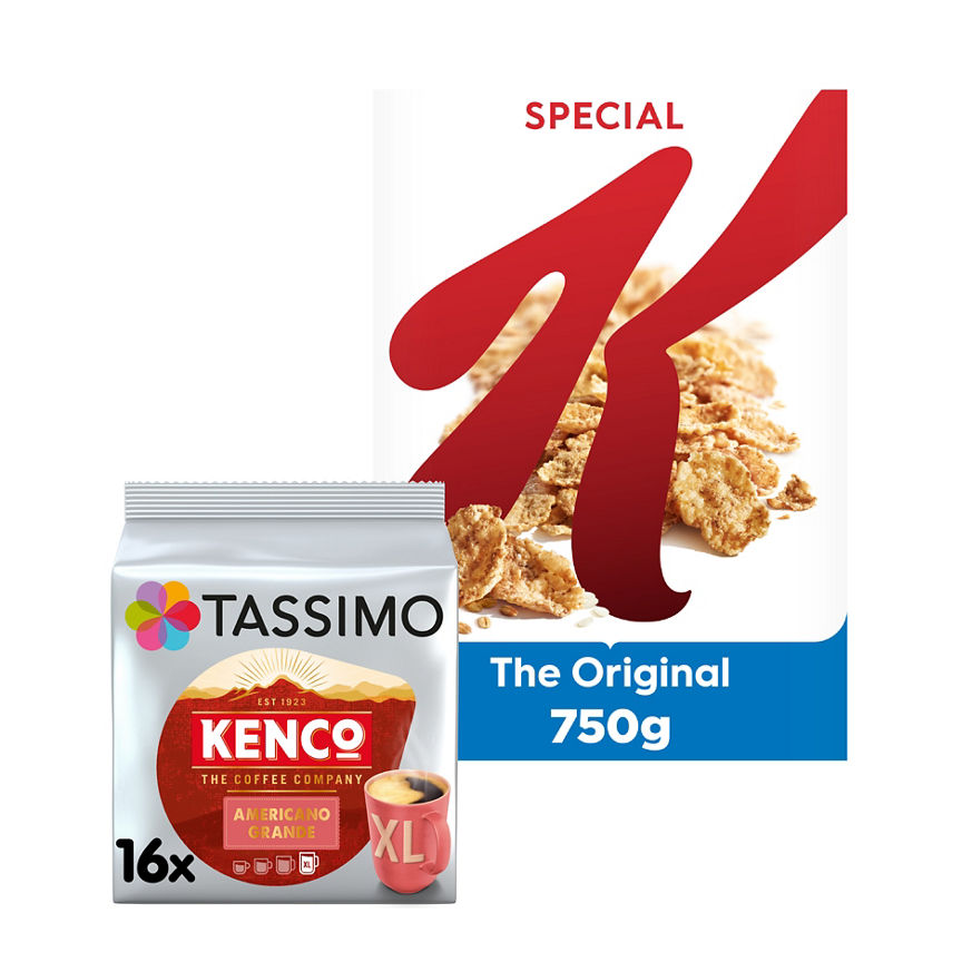 Kenco Americano Coffee Pods & Special K Bundle