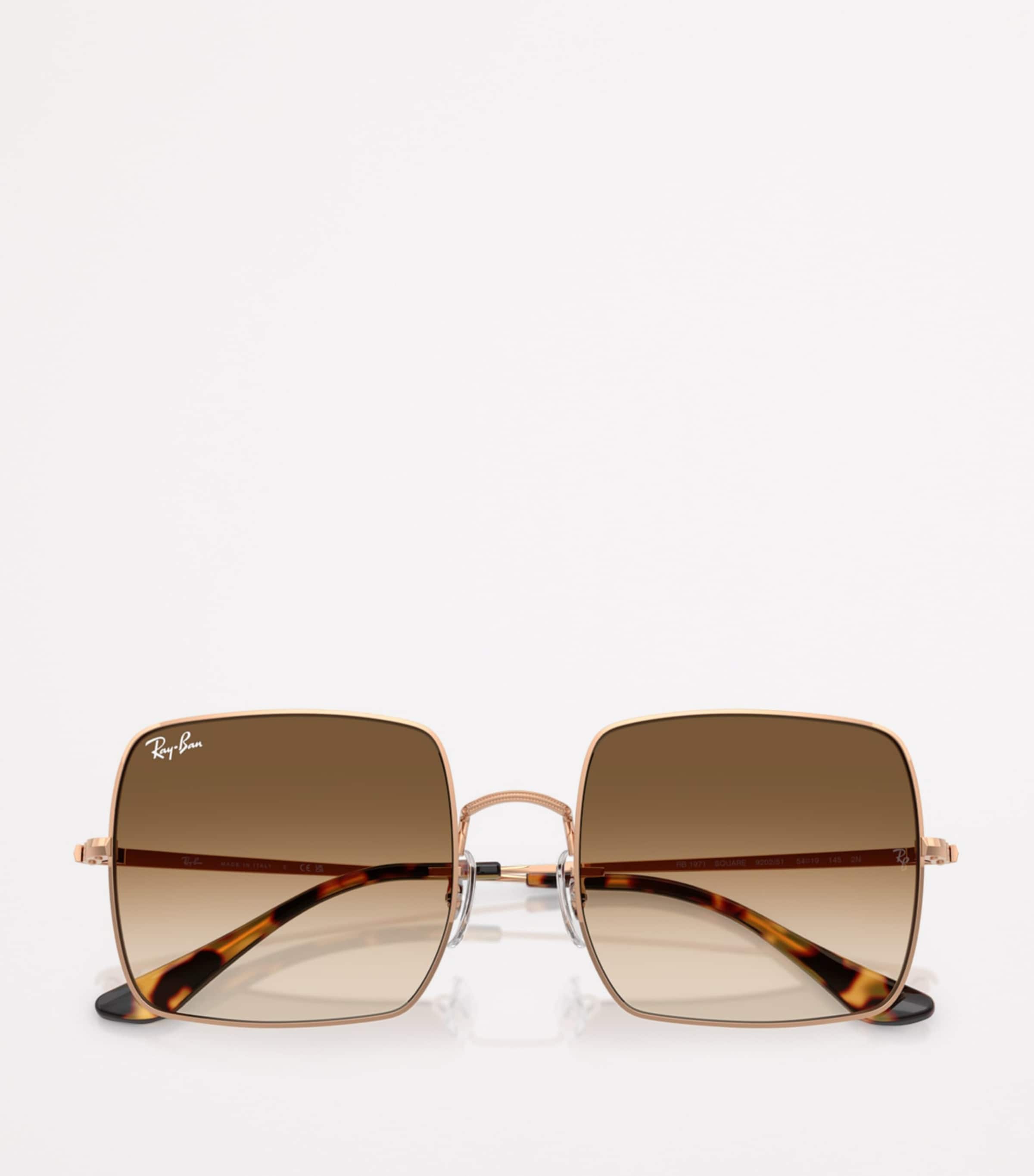 Ray-Ban RB1971 square sunglasses metal frame retro tinted lenses, UK version