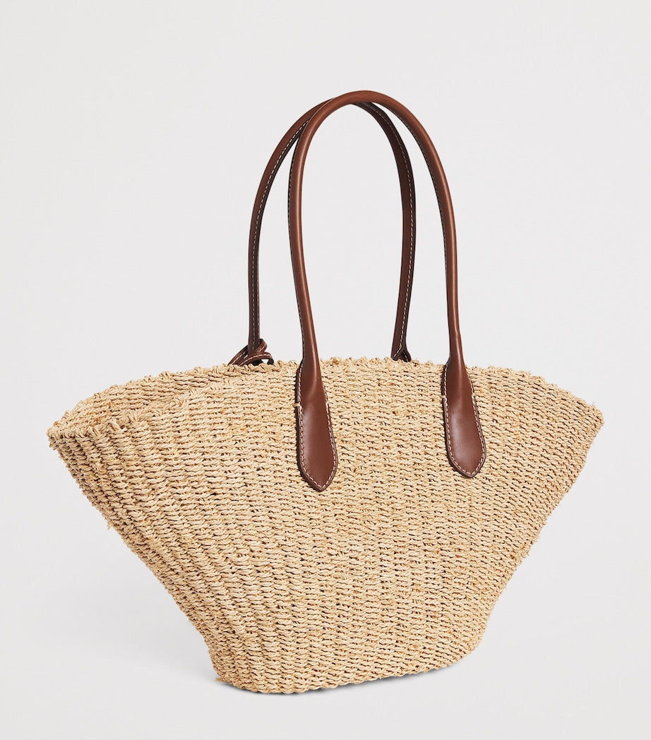 Polo Ralph Lauren medium raffia tote bag, UK version