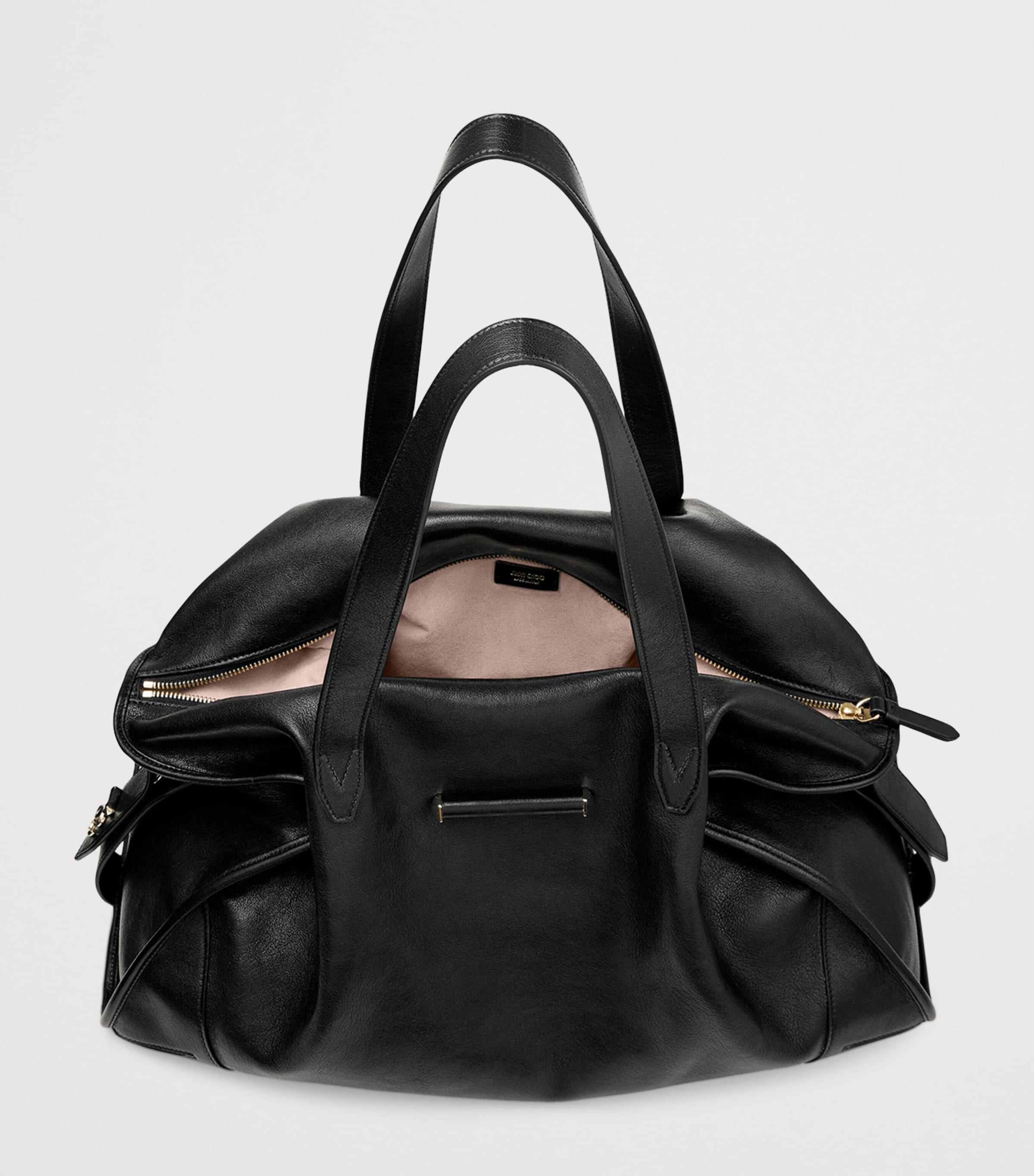 Jimmy Choo Leather Bar holdall bag in lambskin (British brand)