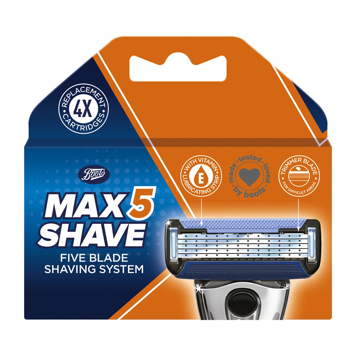 Boots Max Shave 5 Blade System Refill 4 Pack GOODS Boots   