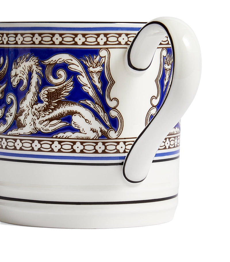 Wedgwood Florentine Marine bone china mug (British brand)