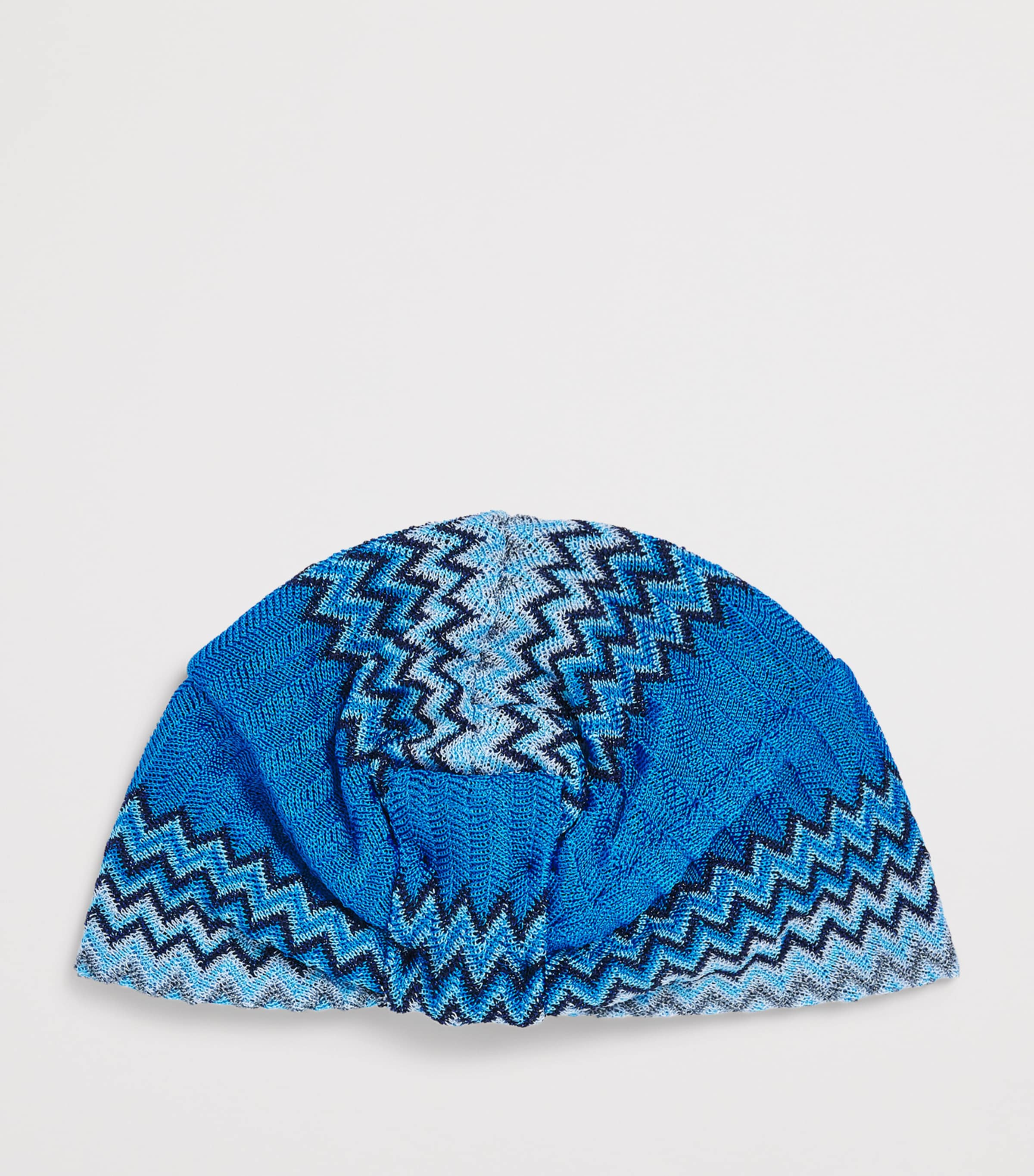 Missoni zigzag knot-front turban, imported from the UK