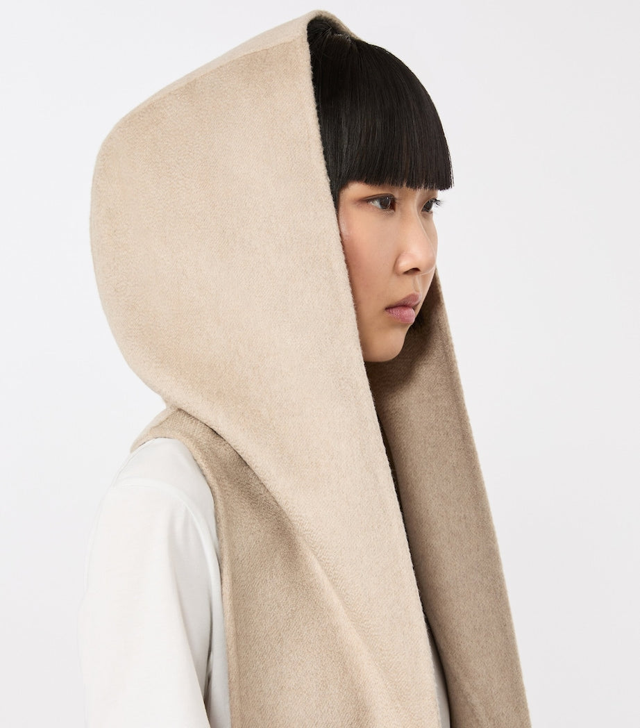 Max Mara cashmere hooded scarf - British product