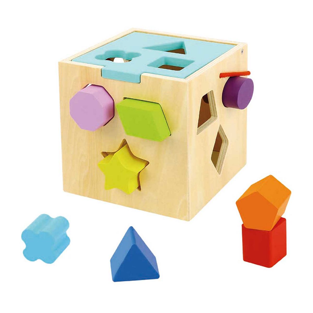 Tooky Toy Wooden Shape Sorter GOODS Boots   