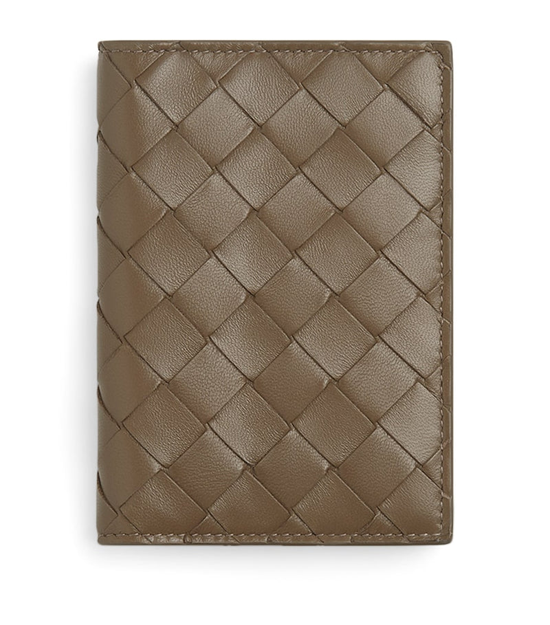 Bottega Veneta Intrecciato leather passport holder (British brand)