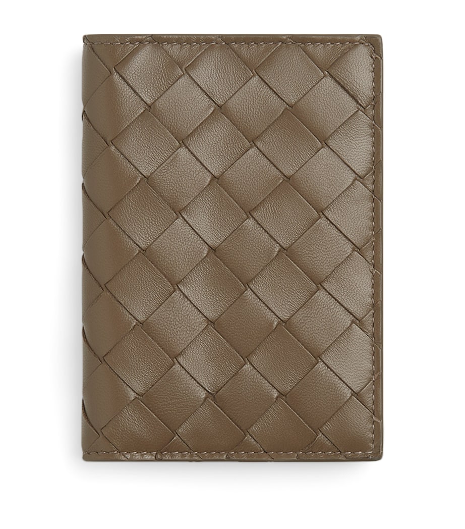 Bottega Veneta Intrecciato leather passport holder (British brand)