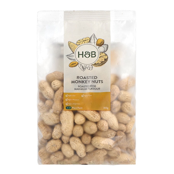 Holland & Barrett Roasted Monkey Nuts 300g Nuts Holland&Barrett   