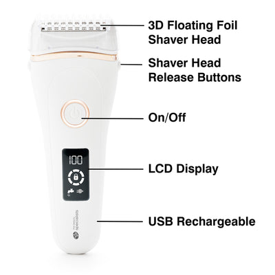 Superdrug Rio Go Smooth Wet & Dry Lady Shaver Electric Hair Remover- Buy online at McGrocer