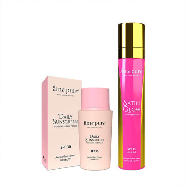 âme pure SPF 30 face and SPF 15 body set, UK version