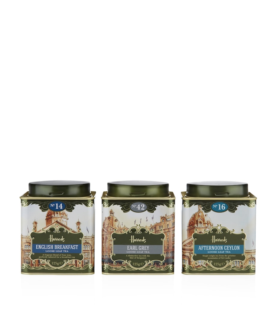 Harrods loose leaf tea gift pack 3 blend selection (3 x 125g), UK version