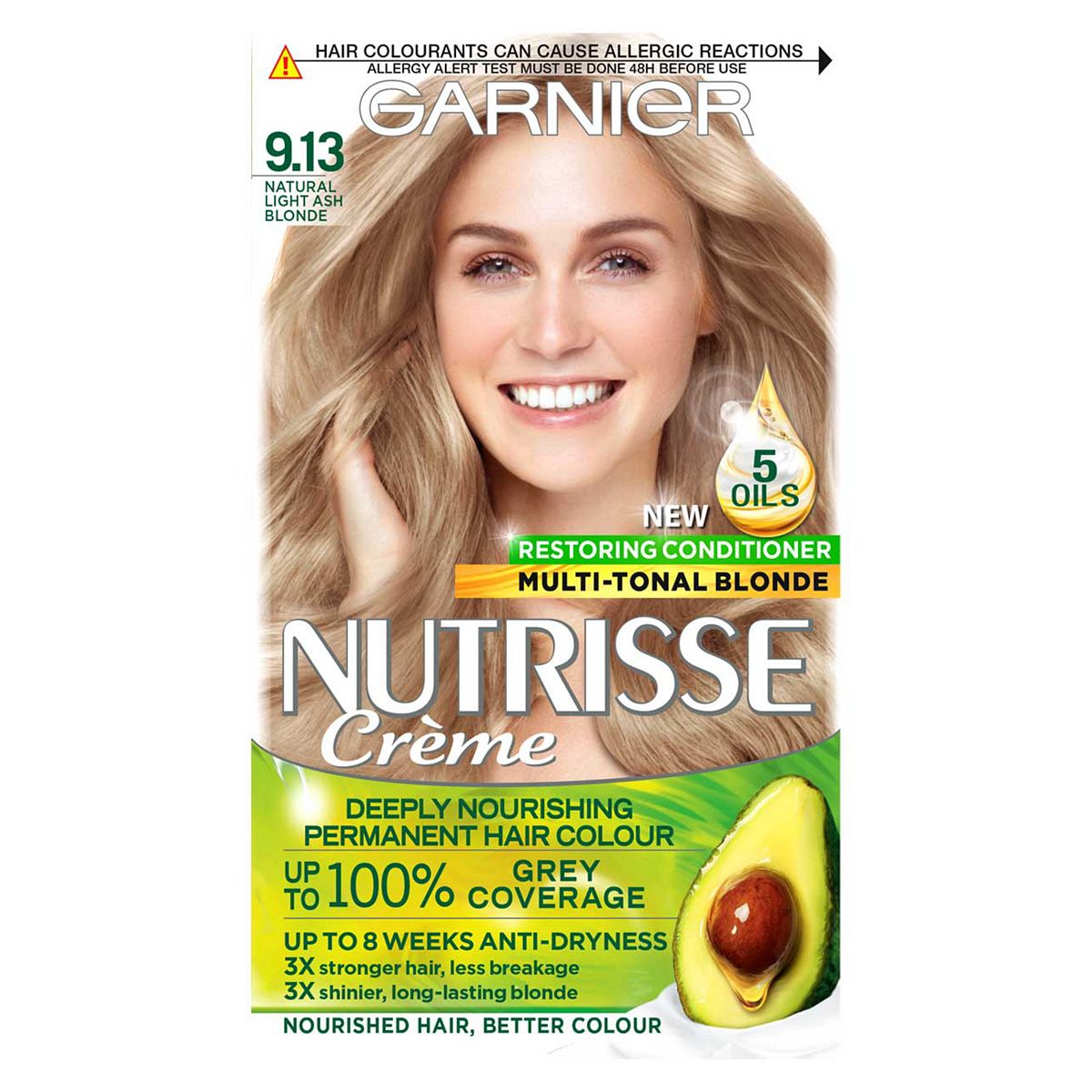 Garnier Nutrisse 9.13 Light Ash Blonde Permanent Hair Dye GOODS Boots   