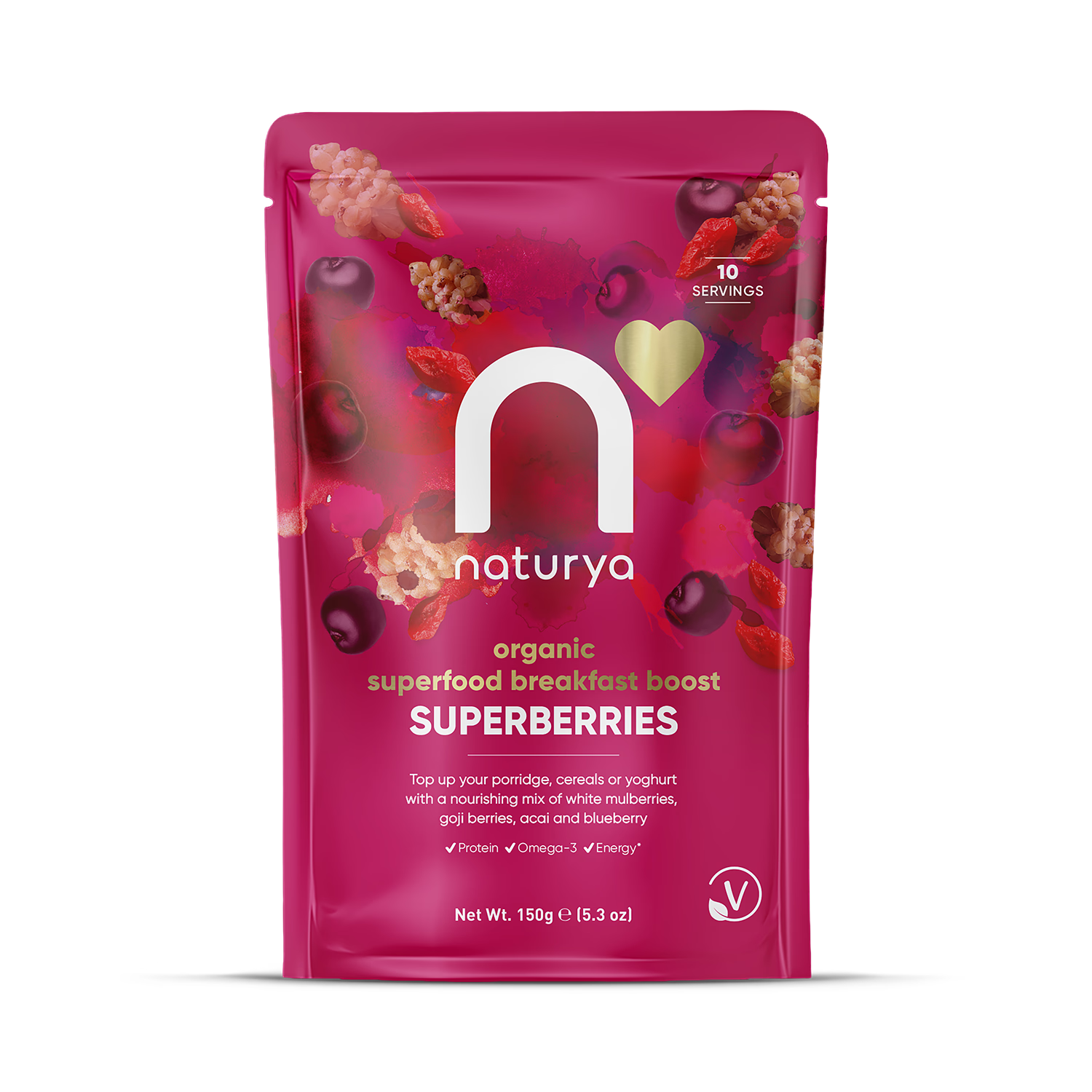 Naturya Bio Superberries Breakfast Boost 150g, importiert aus Großbritannien