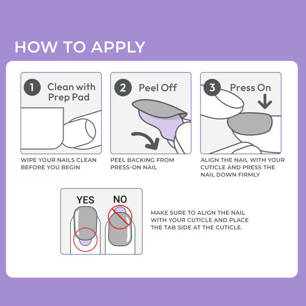 Kiss press on nails Snooze 30 pack, imported from the UK