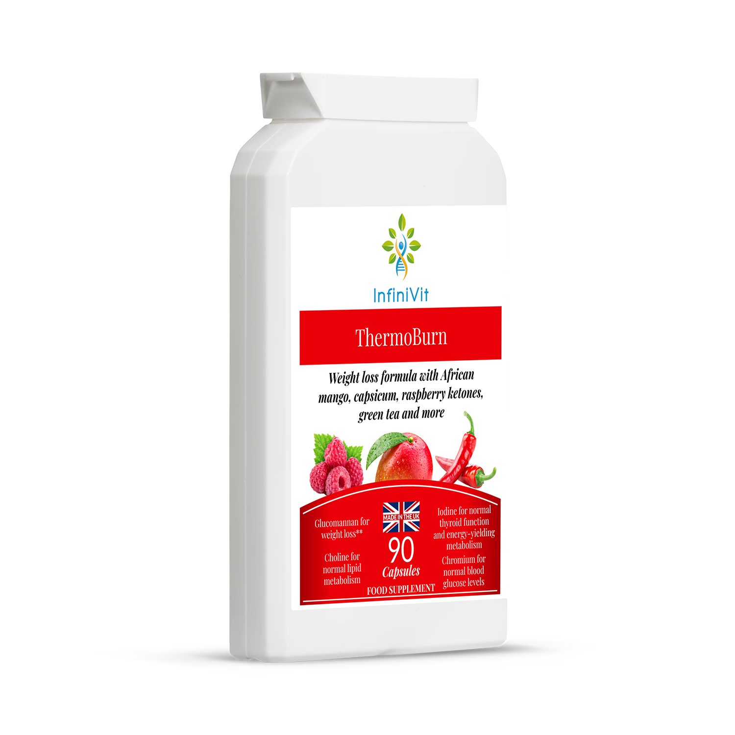InfiniVit ThermoBurn weight management supplement 90 capsules, UK version