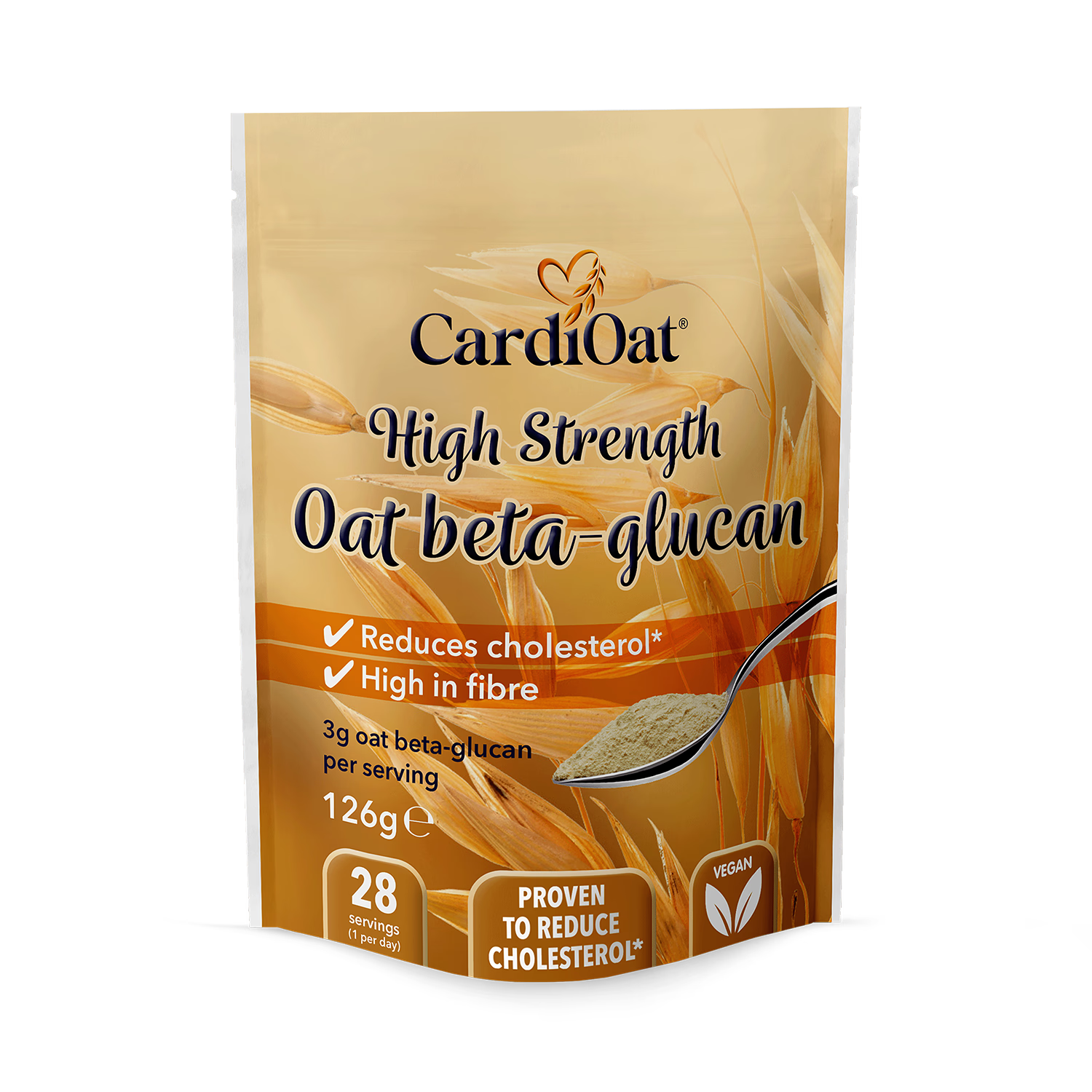 CardiOat high strength oat beta-glucan powder 126g (British brand)