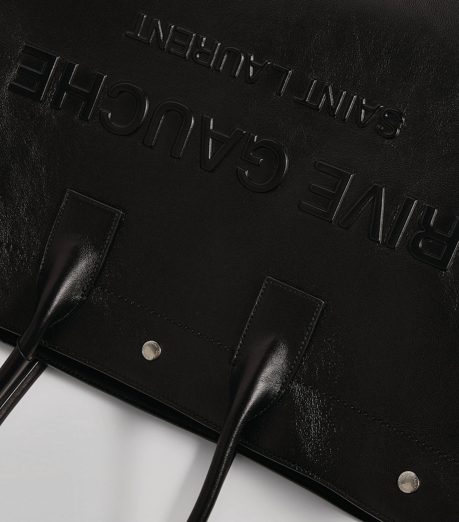 Saint Laurent Rive Gauche tote bag leather twin handles - British product