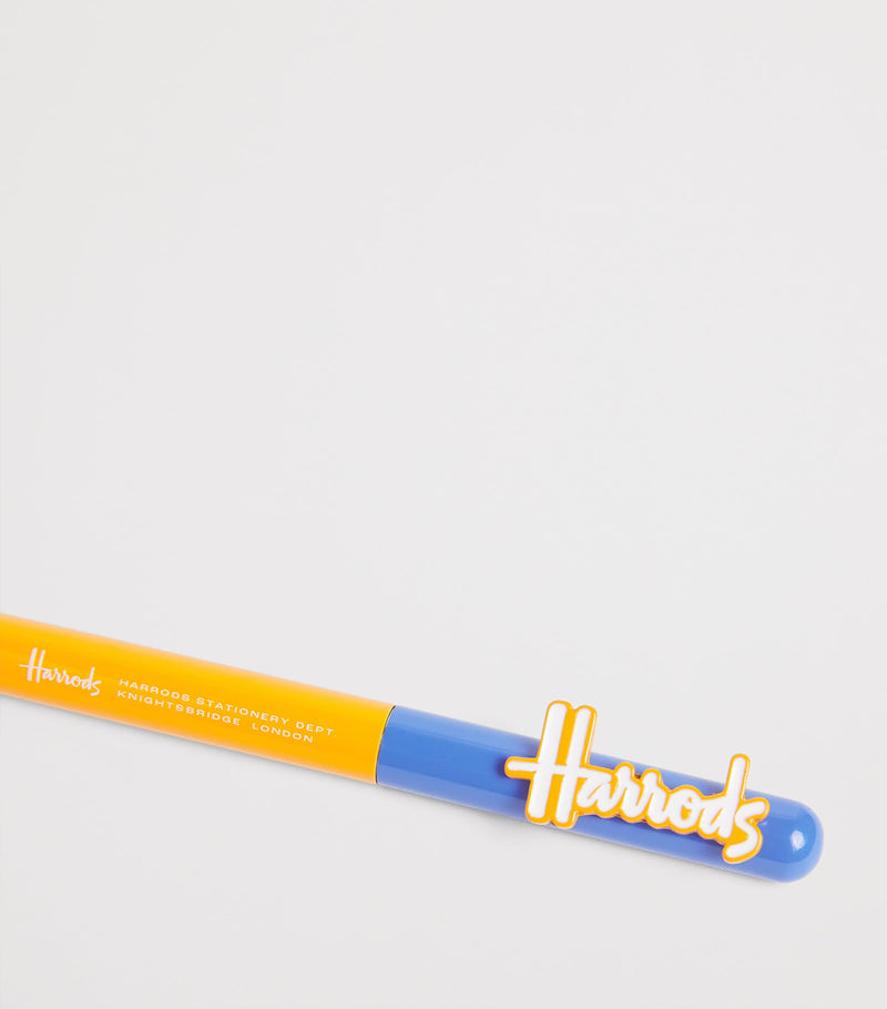 Harrods ballpoint pen with bright colours and twist mechanism (British brand)