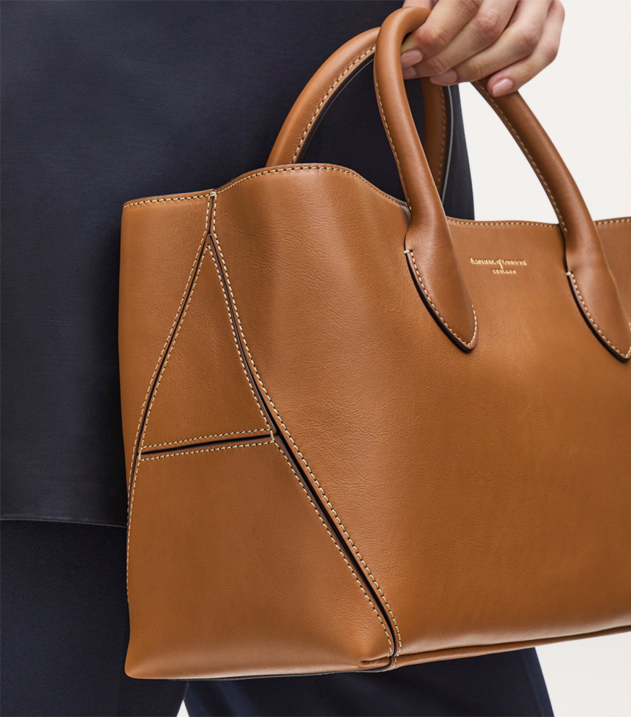 Aspinal Of London Midi Leather London Tote Bag - British product