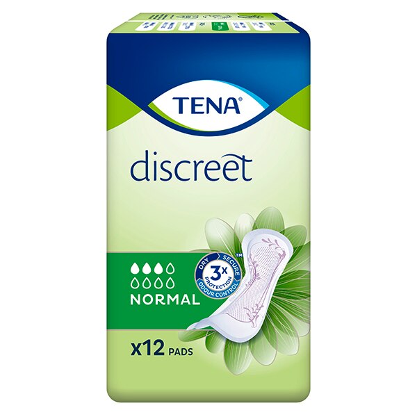 TENA Discreet Normal Incontinence Pads 12 pack