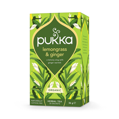 Holland & Barrett Pukka Lemongrass & Ginger Tea 20 Tea Bags- Buy online at McGrocer