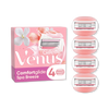 Venus Comfort Glide Spa Breeze razor blade refills 4 count, UK version