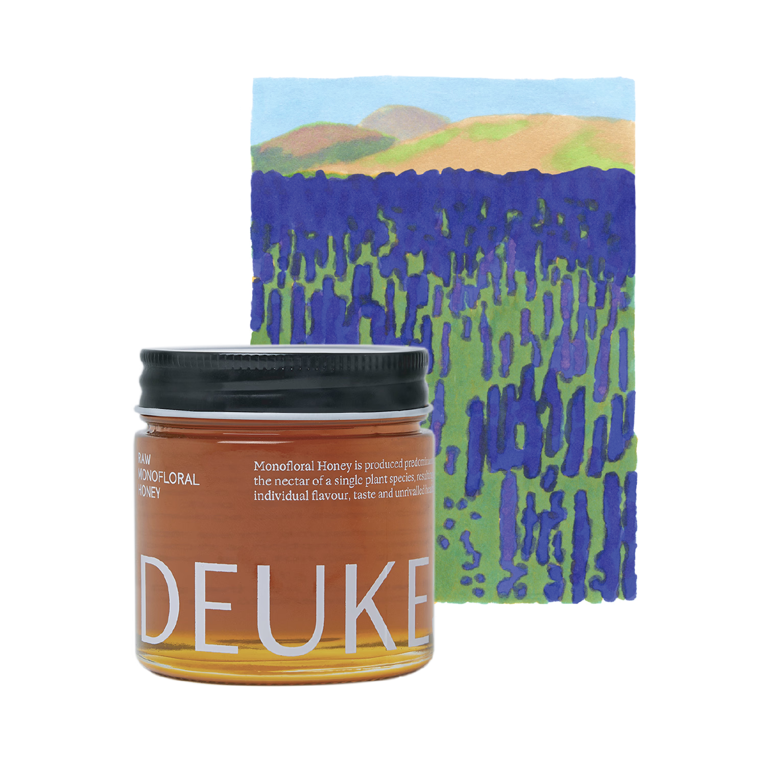 Deukes raw monofloral sage honey 250g (British brand)