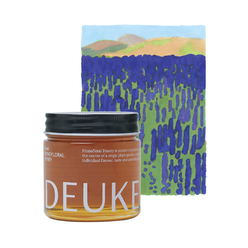 Deukes raw monofloral sage honey 250g (British brand)