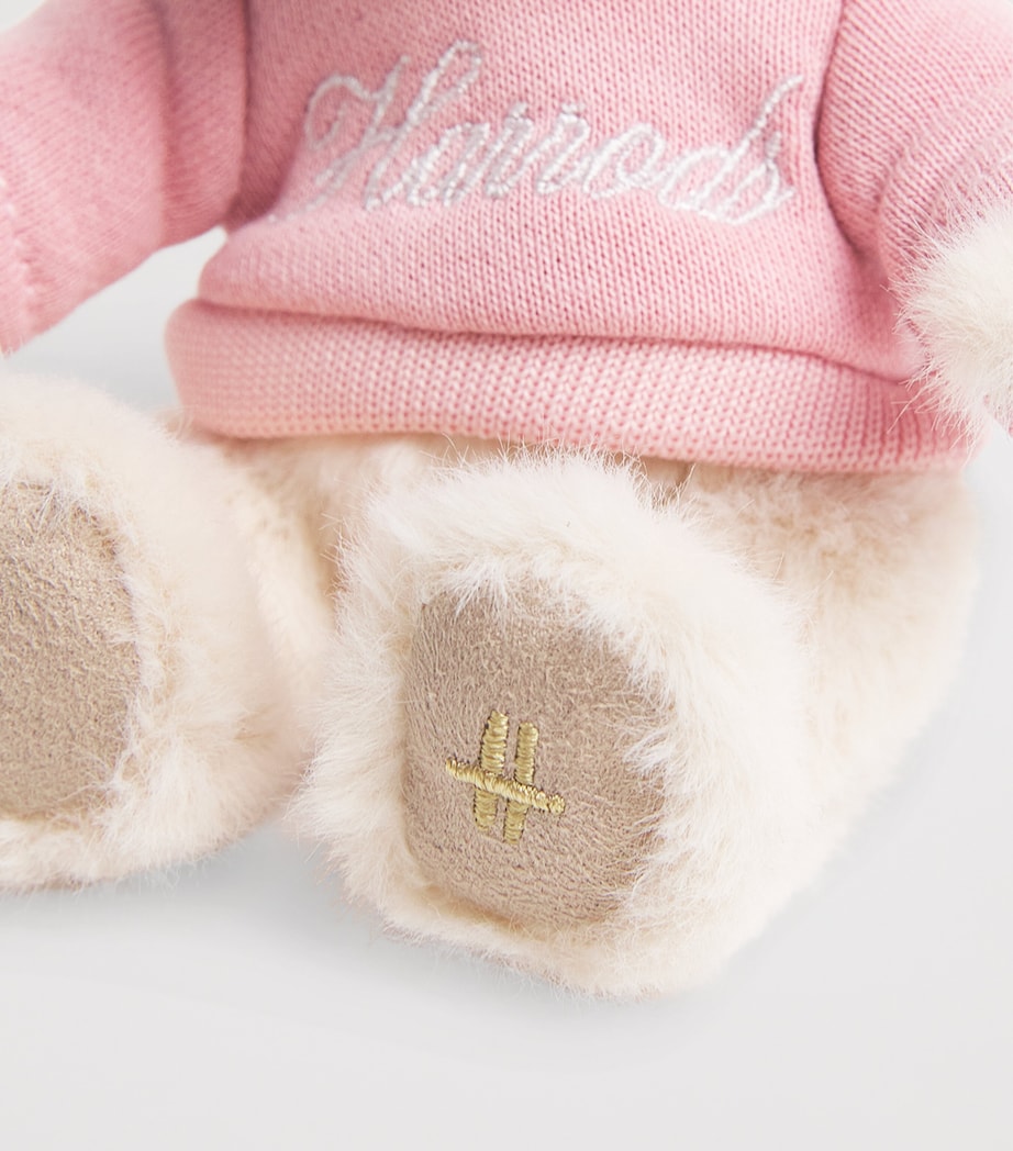 Harrods Jersey Bear Keyring 12cm miniature teddy (British brand)
