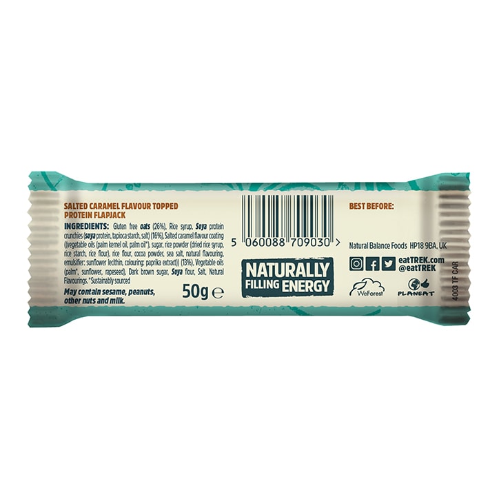 Trek Salted Caramel Protein Flapjack 50g Flapjacks Holland&Barrett   