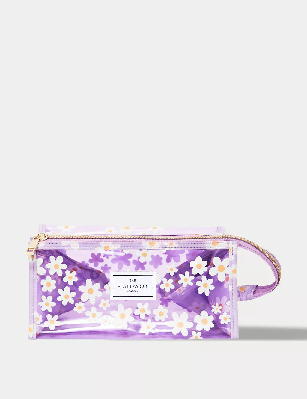 The Flat Lay Co. Makeup Jelly Box Bag in Lilac Daisy GOODS M&S   