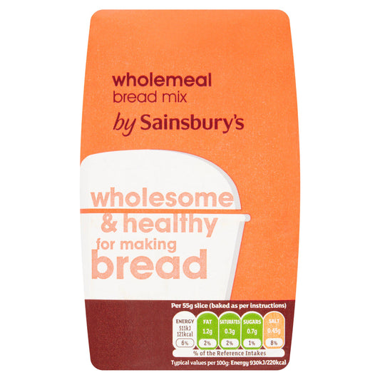 Sainsbury's Wholemeal Bread Mix 500g flour Sainsburys   