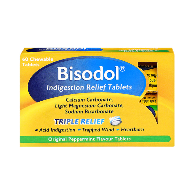 Acid Indigestion and Heartburn Relief Tablets 60 Pack