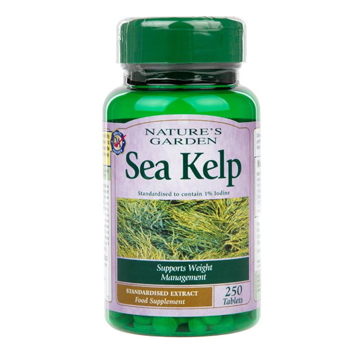 Nature’s Garden Sea Kelp 15mg (Iodine) 250 Tablets Plant Sourced Supplements Holland&Barrett   