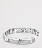 Messika white gold diamond pavé bangle - British product